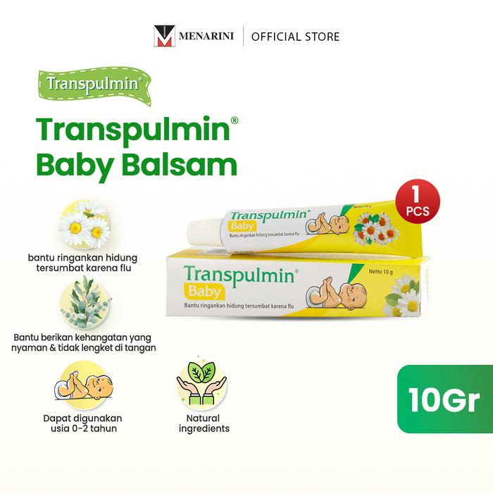 Gambar Transpulmin Baby Balsam 10gr - Bantu Ringankan Hidung Tersumbat karena Flu pada Bayi - No Free dari Menarini Health and Beauty undefined Tokopedia