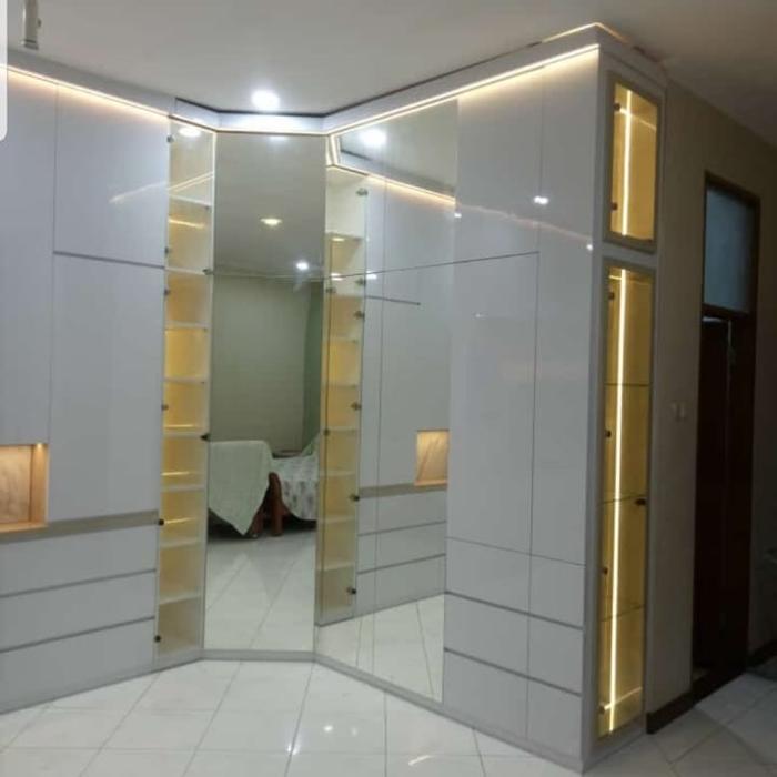 Gambar lemari pakaian minimalis full plafon murah dari interior disign undefined Tokopedia