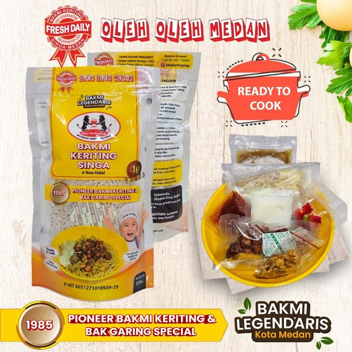 Gambar Bakmi Keriting Singa Ready To Cook (Frozen Pack) 6 Pouch - DALAM KOTA dari BAKMI KERITING SINGA undefined Tokopedia