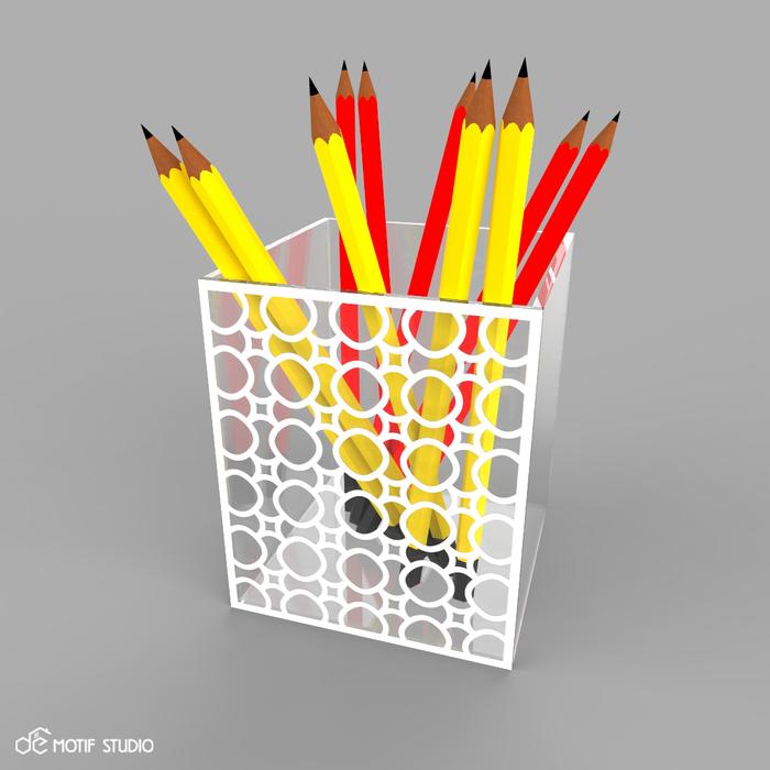 Gambar DESK PEN HOLDER STAND STATIONERY ORGANIZER STORAGE DESKTOP CLEAR ACRYLIC KERANJANG TEMPAT KOTAK PENYIMPANAN ALAT TULIS ATK MEJA PENSIL PULPEN PENA KANTOR KOSMETIK MAKE UP COSMETIC AKRILIK BENING SERBAGUNA MULTIFUNGSI MINIMALIS MODERN ABSTRACT FREEHAND 017 dari Demotif Studio undefined Tokopedia