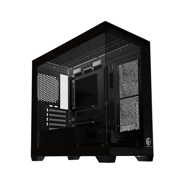 Gambar Case Casing PC Komputer Gaming Cube Gaming GLASS Black & White - mATX itx - BTF Ready - Hitam dari Victory Komputer_NEW undefined Tokopedia
