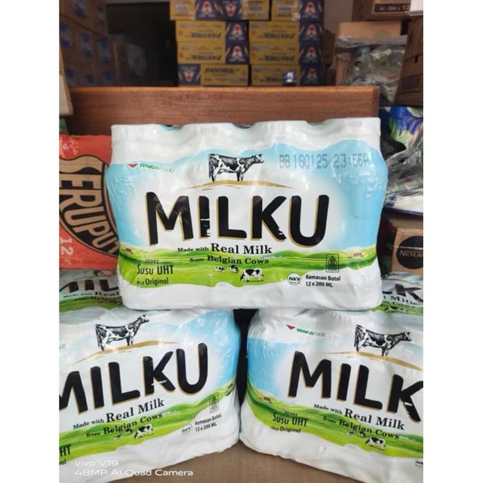 Gambar READY STOCK (GRATIS ONGKIR) MILKU SUSU UHT BOTOL 200ml isi 12 - Original dari julianredtyu undefined Tokopedia