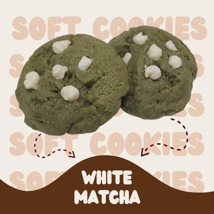 Gambar BEST SOFT COOKIES MIN. ORDER 4PCS (BUY 7 GET 1) MURAH ENAK BANYAK PILIHAN VARIAN RASA SOFT & CHEWY COOKIES - White Matcha dari Cozy Cookies undefined Tokopedia