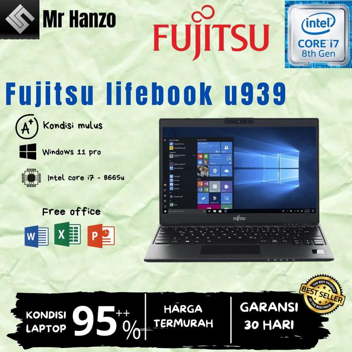 タッチパネル〉0766 富士通 LIFEBOOK U939X/C i5 8GB / SSD 256GB 第8