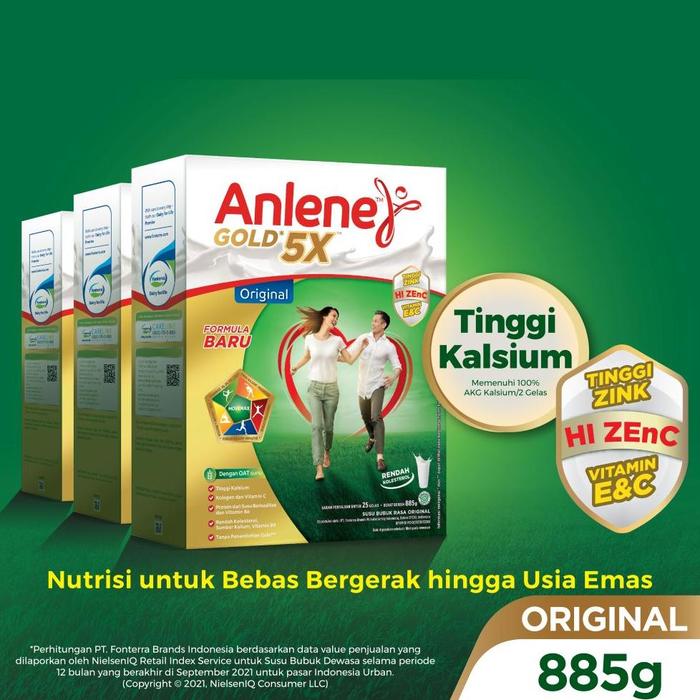Gambar READY STOCK Anlene Gold 5X Susu Bubuk Dewasa 885g - Nutrisi Tulang, Sendi, dan Otot dari julianredtyu undefined Tokopedia