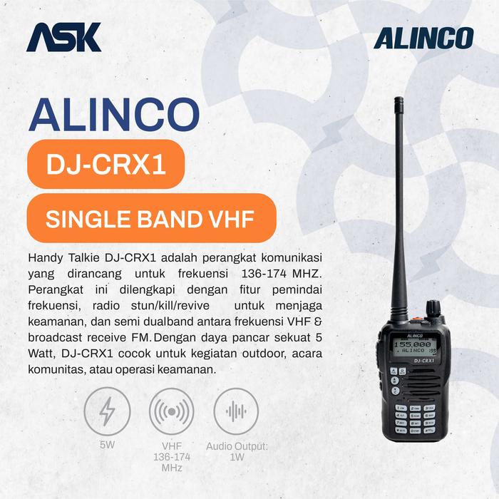 Gambar Handy Talky DJ-CRX1 ALINCO / HT DJ CRX1 dari Artha Surya Kommunika undefined Tokopedia