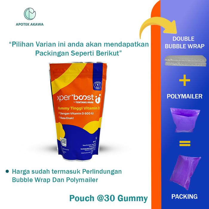 Gambar Expert Boost - Gummy Vitamin D 600 IU Anak dan Dewasa | Paket 30 Hari / Apotek Akawa - Polymailer dari Apotek Akawa undefined Tokopedia