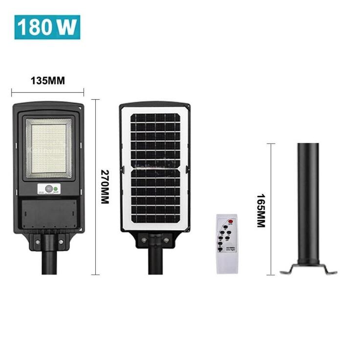 Gambar LAMPU TENAGA SURYA 100Watt Solar Cell Solar Panel Waterproof LAMPU JALAN LED 100 WATT 150 WATT 180 WATT 200 WATT / LAMPU JALAN 200W LED TENAGA SURYA - 180W dari CV Bina Mandiri undefined Tokopedia