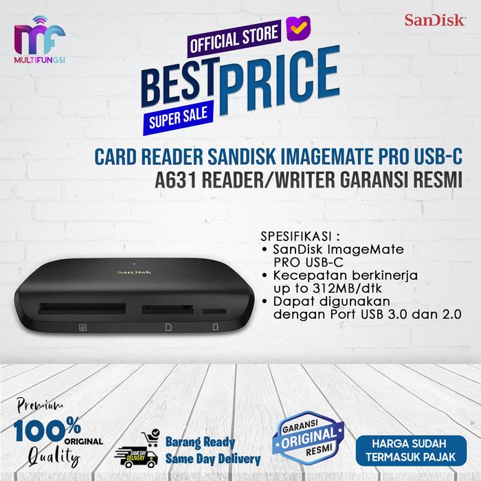 Jual Card Reader Sandisk ImageMate PRO USB-C A631 Reader/Writer