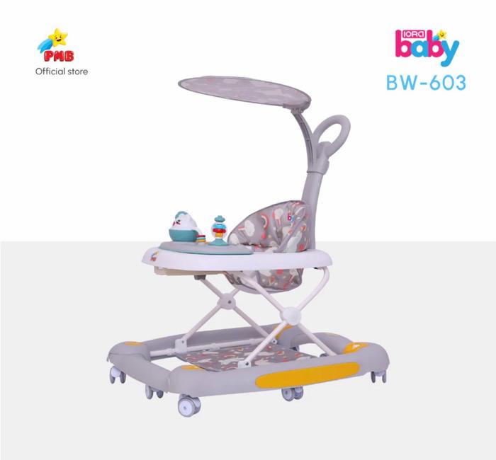 Gambar Baby Walker 4 in 1 Alpha Alat Belajar Jalan Bayi babywoker kereta bula - abu jiggly dari Miduu Indonesia undefined Tokopedia