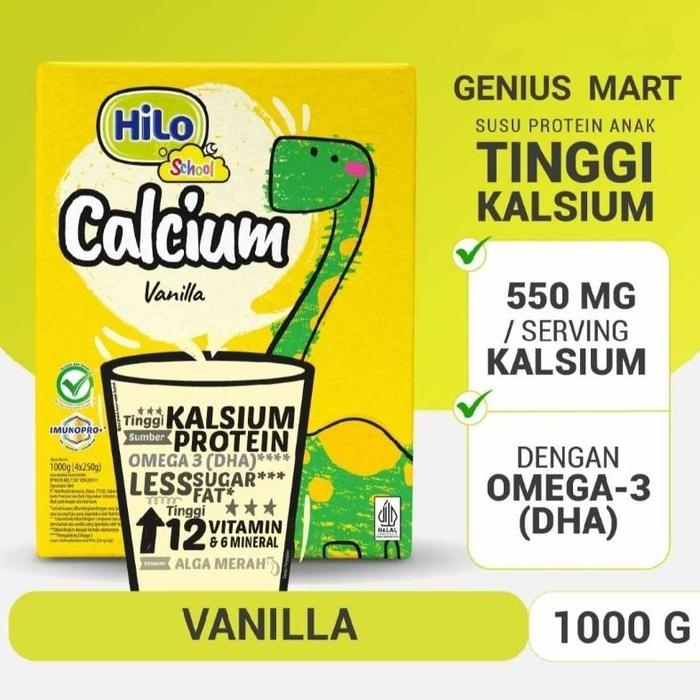 Gambar HILO SCHOOL VANILLA 1000GR - SUSU TINGGI KALSIUM dari Sri Graspinazil undefined Tokopedia