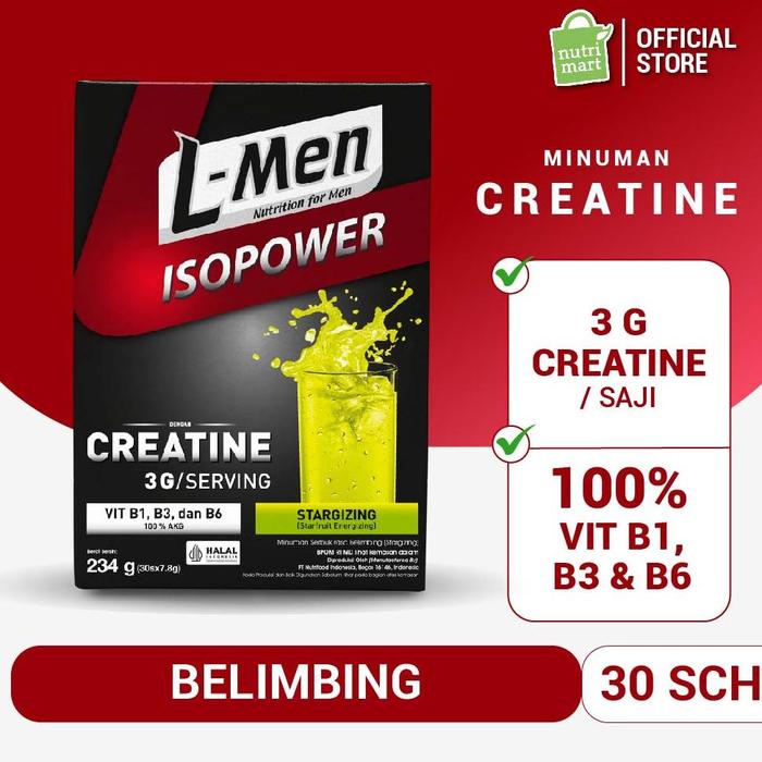 Gambar L-Men Isopower Stargizing 30 Sachet With Creatine & Vitamin B dari Labid Storee undefined Tokopedia