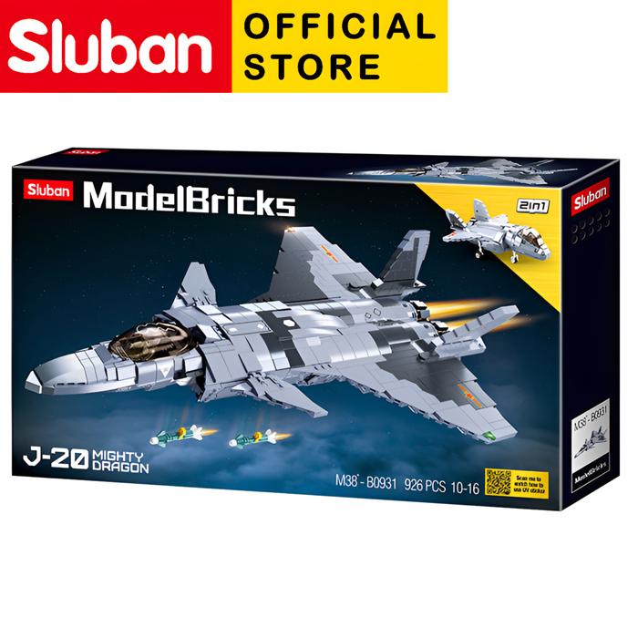 Gambar Mainan Brick Sluban Pesawat Jet Tempur 2 in 1 Mighty Dragon B0931 dari SlubanOfficialStore undefined Tokopedia