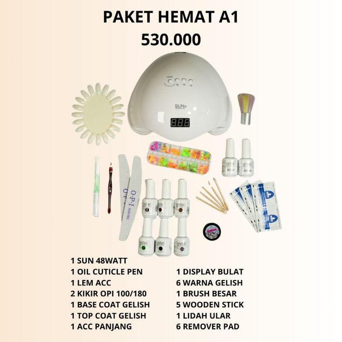 Gambar PAKET NAIL GEL MURAH PAKET BELAJAR NAIL ART PAKET USAHA NAIL KUTEK GELISH IDO - PAKET HEMAT A1 dari NATALI SHOPP undefined Tokopedia