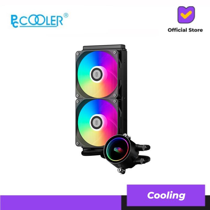 Gambar PCCOOLER DA240 ARGB | High Performance AIO Liquid Cooler - Black dari Lezz Computech undefined Tokopedia