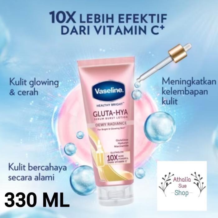Gambar VASELINE REFRESHING DAILY SUNSCREEN SERUM UV SPF 50 170ML 170 ML / BURST SPF 50 200ML 200 ML / GLUTA HYA DEWY / BRIGHT / NIGHT 330ML 330 ML - GLUTA DEWY 330 dari athaliasueshop undefined Tokopedia