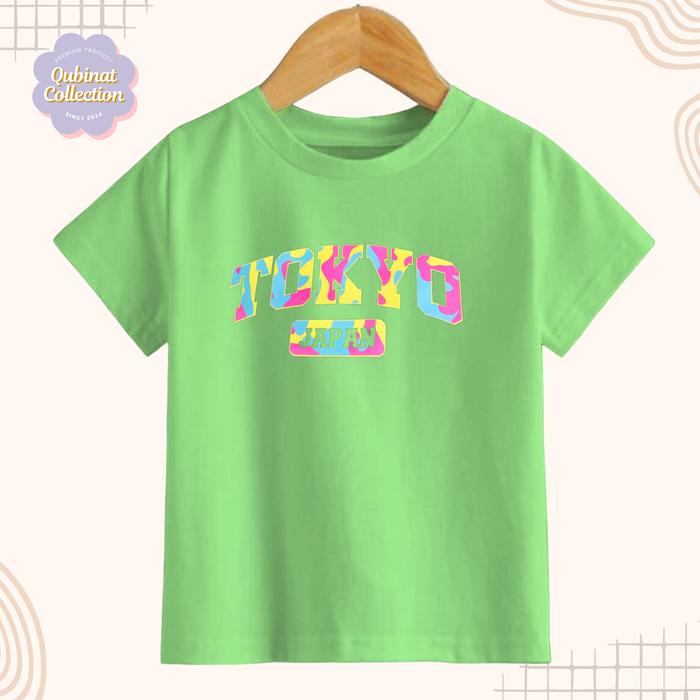 Gambar Baju Kaos anak motif jepang japan usia 2-16 tahun perempuan laki-laki dan remaja ABG - Hijau, 3XL dari Qubinat Collection undefined Tokopedia