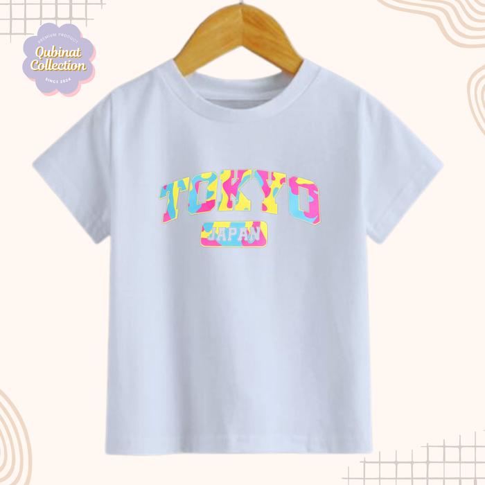 Gambar Baju Kaos anak motif jepang japan usia 2-16 tahun perempuan laki-laki dan remaja ABG - Putih, M dari Qubinat Collection undefined Tokopedia