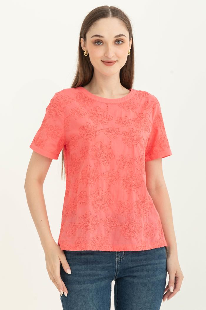 Gambar *Ready Stok* SISTER'S - Atasan Katun Y8560 (ZE) - Peach, M dari Sisters Fashion Group undefined Tokopedia