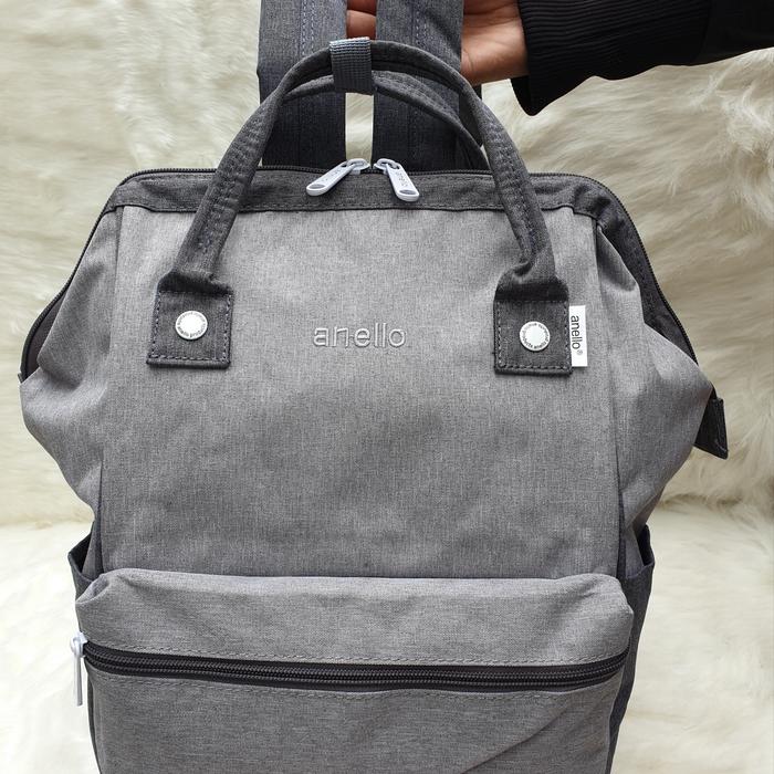 Jual Tas Ransel Anello Backpack Kanvas Wanita Kota Pekanbaru