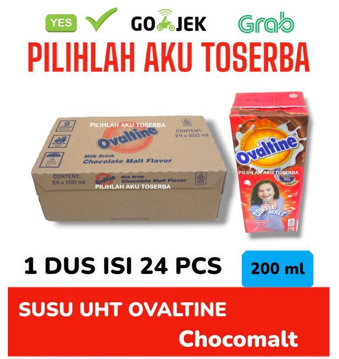 Gambar Susu OVALTINE UHT Chocolate Malt 200 ml - (HARGA 1 DUS ISI 24 pcs) dari adepolshop undefined Tokopedia