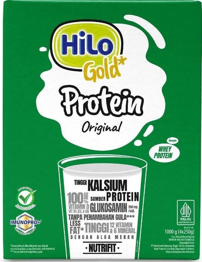 Gambar HiLo Gold 1000 gram - Susu Tinggi Kalsium - Original dari adepolshop undefined Tokopedia
