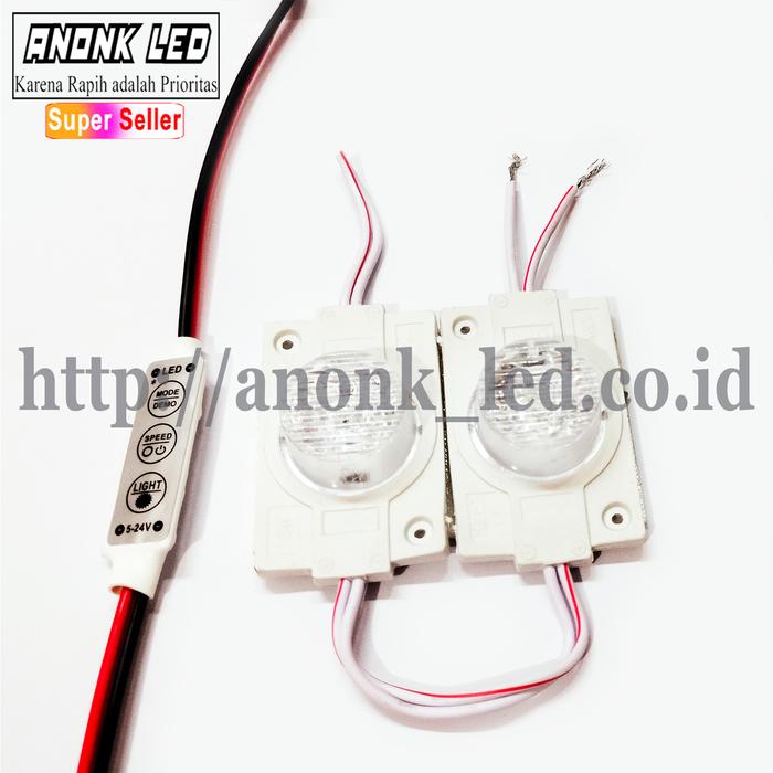 Gambar 2pcs Lampu Kedip Blitz Motor Mobil Truk Bus 12-24Volt / Lampu Blitz Module Mini Controler / Lampu Variasi Blitz SMD 1mata 12-24V - Putih, 24Volt dari Anonk LED undefined Tokopedia