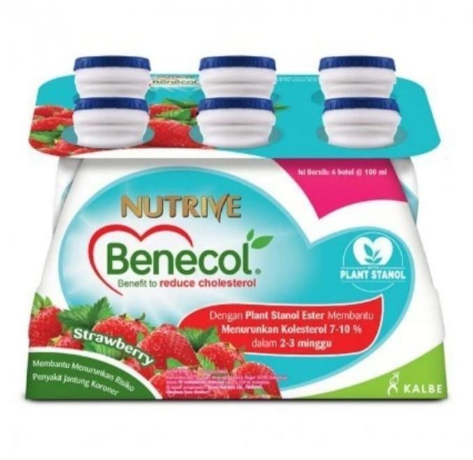Gambar NUTRIVE BENECOL 6 X 100 ML- MINUMAN PENURUN KOLESTEROL - STRAWBERRY dari pitria store undefined Tokopedia