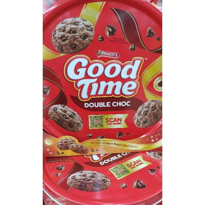 Gambar GOOD TIME ARNOTTS Double Choc Biskuit Kaleng 149gr dari TOKO SAR ANOM undefined Tokopedia