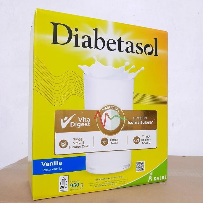 Gambar Susu Diabetasol 1000 gr 1kg /600gr Cappucino Vanila coklat - Vanilla950gr dari adepolshop undefined Tokopedia