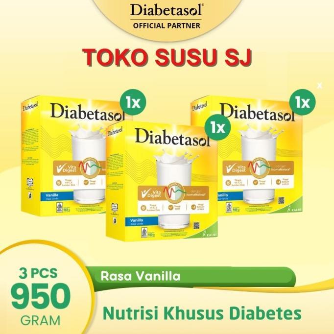 Gambar DIABETASOL VANILA 1000 GR / Diabetasol vanila 1 kg / Diabetasol 1kg - VANILA X3 box dari adepolshop undefined Tokopedia