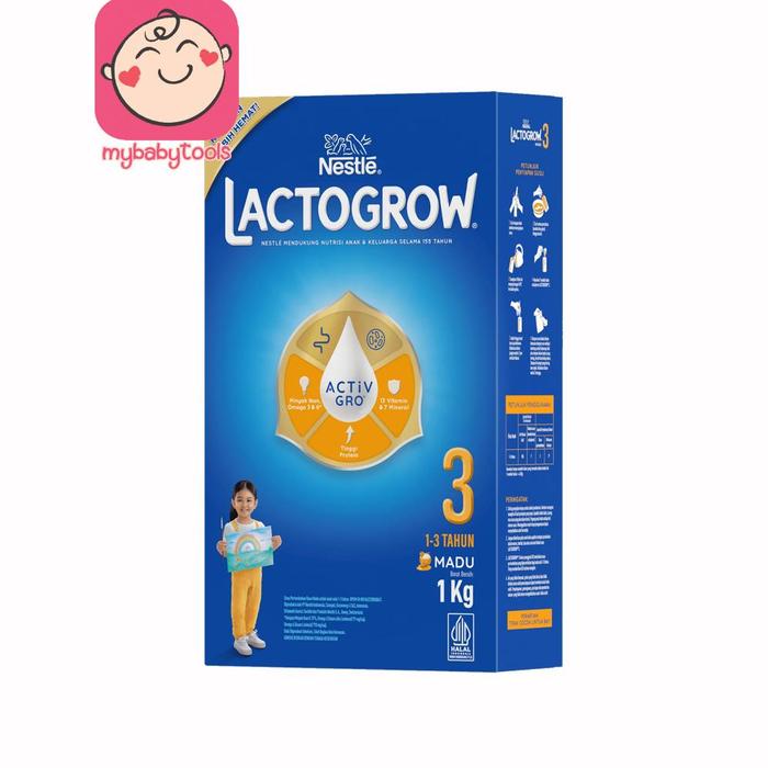 Gambar LACTOGROW 3 4 VANILA MADU SUSU PERTUMBUHAN ANAK 1-3 TAHUN 3-5 TAHUN BOX 1Kg - LACGR3 MADU dari CV GUDANG TECH undefined Tokopedia