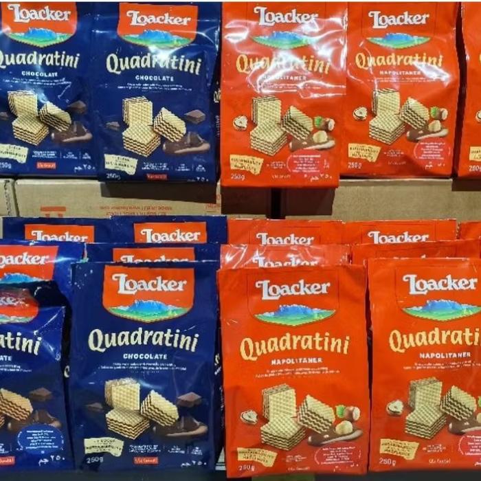 Gambar Batam NY Loacker Wafer Import 250gr Napolitaner / Cream 45gr kakao coklat swiss creamcacao cacao kakao milk susu quarantini - 250gr Mrh/Biru dari NY STORE YOULEEHUANG undefined Tokopedia