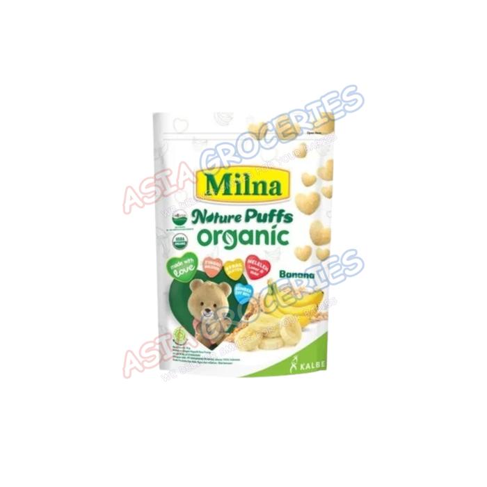 Gambar MILNA NATURE PUFFS 8+ BULAN  15G CAMILAN BAYI JAJAN ANAK - BANANA dari Asia Grocery undefined 2 Tokopedia