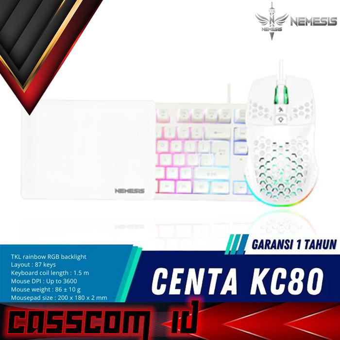 Jual NYK Nemesis Centa KC80 - Keyboard Combo 3in1 TKL Mouse Gaming Set ...