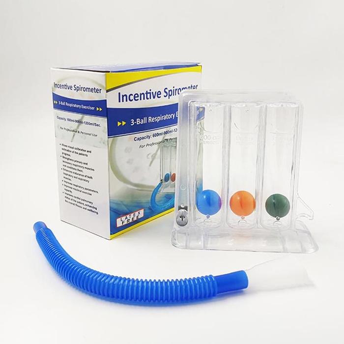Gambar Respirometer Incentive Spirometry Fisioterapi Nafas Spirometer 3 Bola Ball Pengukur Nesco Exerciser ​Respiratory Spirometer Alat Latihan Nafas Breathing Paru Spirometri Triflow Spirometer - white dari ultram shop undefined Tokopedia