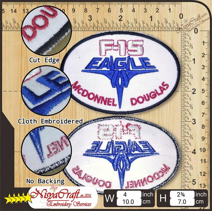 Gambar NCEP0103-011 USAF US Air force Airforce F-15 Eagle Aircraft McDonnell Douglas MA1 | Flight Jacket | Patch - Cut Edge dari NisyaCraft undefined Tokopedia