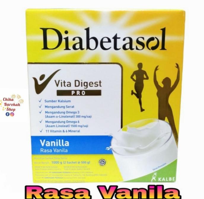 Gambar DIABETASOL SUSU RASA VANILA DAN COKELAT ISI 1000GR PER BOX - Vanila dari adepolshop undefined Tokopedia
