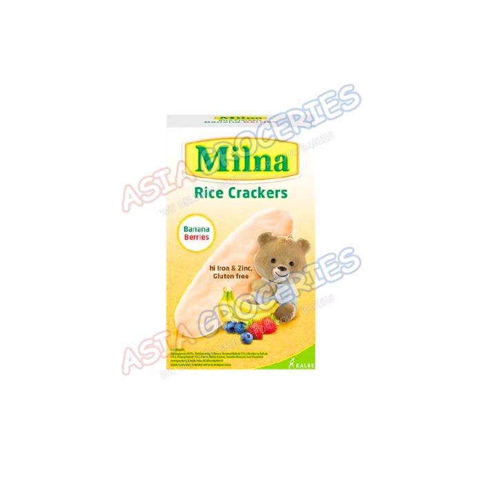 Gambar MILNA RICE CRACKERS MAKANAN BAYI CAMILAN BAYI SNACK ANAK 20 G APPLE - BANANA BERRIES dari Asia Grocery undefined 3 Tokopedia