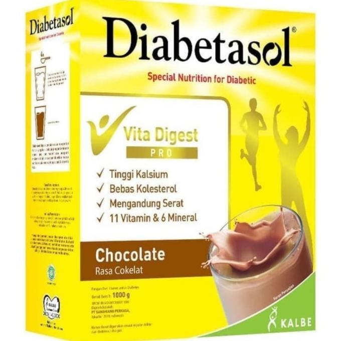 Gambar DIABETASOL VANILA 1000GR CHOCOLATE 1000GR - Chocolate, 570gr dari adepolshop undefined Tokopedia