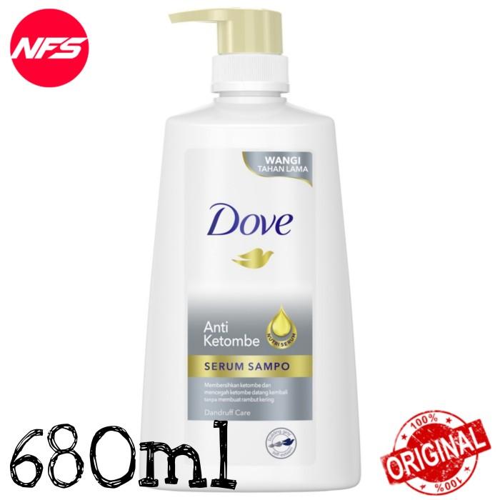 Gambar DOVE Shampoo Pump-Anti Ketombe(Dandruff)/Rontok(Hair Fall)/Rusak(Damage)-680/900/1400 ml(1.4 L)-Total Treatment Care-Serum Sampo Perawatan Rambut-Botol - DANDRUFF 680ML dari NFS Shop Tokopedia undefined Tokopedia
