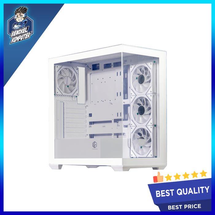 Gambar CASING PC CUBE GAMING SHIVA BLACK/WHITE - WHITE dari bengkelkomputerptk undefined Tokopedia