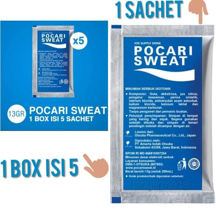 Gambar READY STOCK POCARI SWEAT ISOTONIC BUBUK SACHET ISI BIDON LARI SEPEDA SPORT DRINKS dari hartyukp undefined Tokopedia
