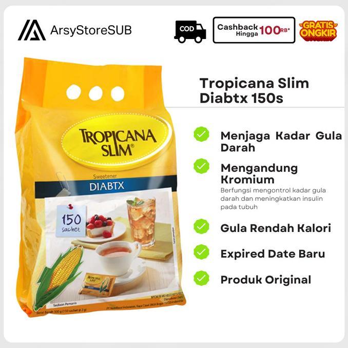 Gambar Tropicana Slim Diabtx 150 Sachet Terlaris! - 1 pcs dari NMR OLSTORE undefined Tokopedia
