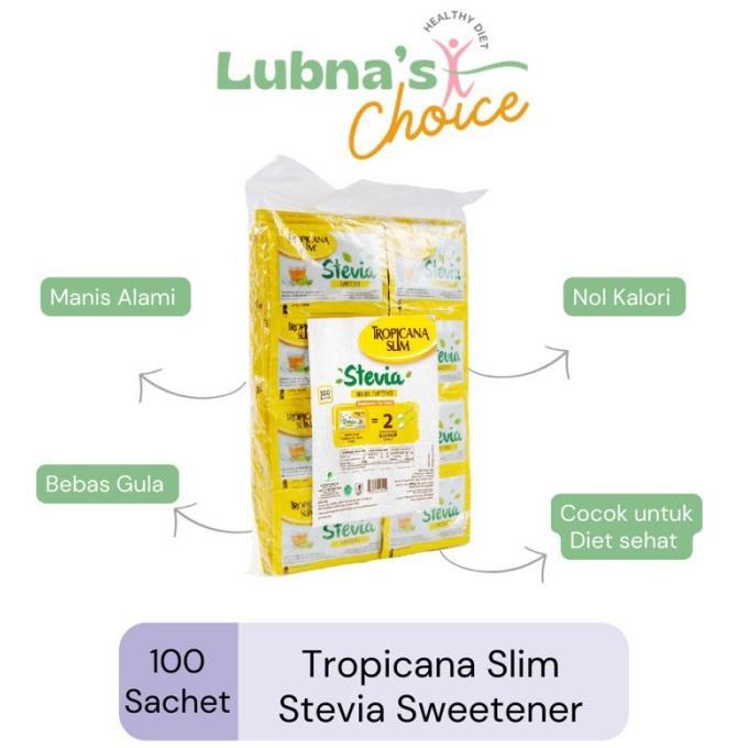 Gambar best seller !!! Tropicana Slim Sweetener Stevia 100 sachet - Pemanis Alami Nol Kalori murah - 100 Pcs dari Malls_rasa undefined Tokopedia