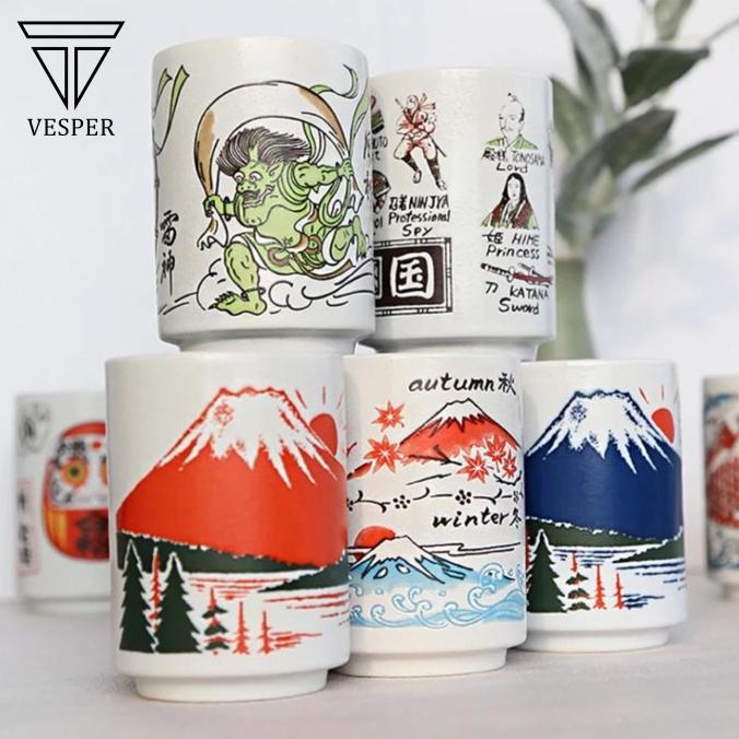 Gambar PROMOO japanese ceramic tea sushi cup 300ml / gelas cangkir sloki teh kopi - SC-1 dari KSshooop undefined Tokopedia
