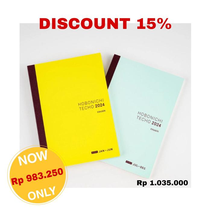 Gambar Hobonichi Techo 2024 A5 SizeJapanese Cousin Avec Books (January Start) dari tokopie undefined Tokopedia