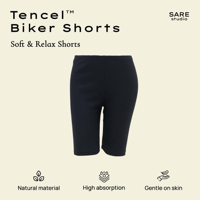 Gambar Legging Pendek - Sare Studio ARAU Tencel Rib Biker Shorts - M dari cicinstore. undefined Tokopedia