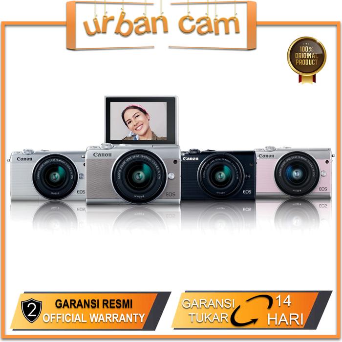 Gambar Canon EOS M100 Lens Kit 15-45mm / Canon EOS M100 Kit 15-45mm / Canon M100 Kit 15-45mm - STANDARD BOX, DISTRIBUTOR dari UrbanCam undefined Tokopedia