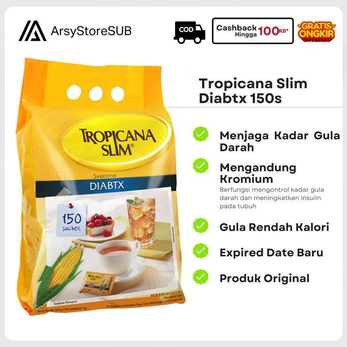 Gambar Tropicana Slim Diabetx 150S Kemasan Isi 150 Sachet Terlaris! - 1 pcs dari NMR OLSTORE undefined Tokopedia